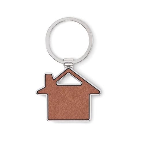 Huisvormige sleutelhanger Louse bruin