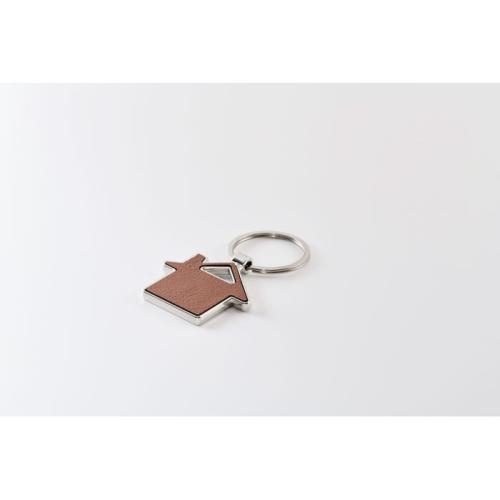 Huisvormige sleutelhanger Louse bruin