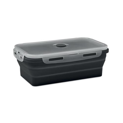 Inklapbare siliconen lunchbox Kolapso zwart