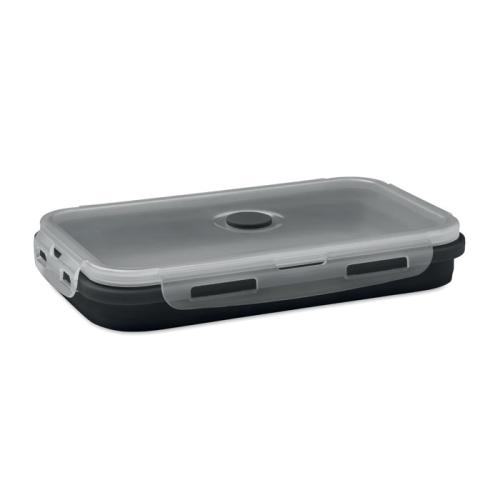 Inklapbare siliconen lunchbox Kolapso zwart