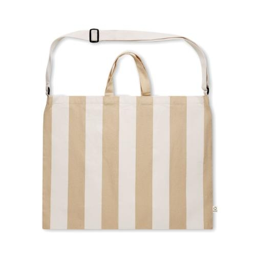 Grote strandtas 280 grams Laguna wit