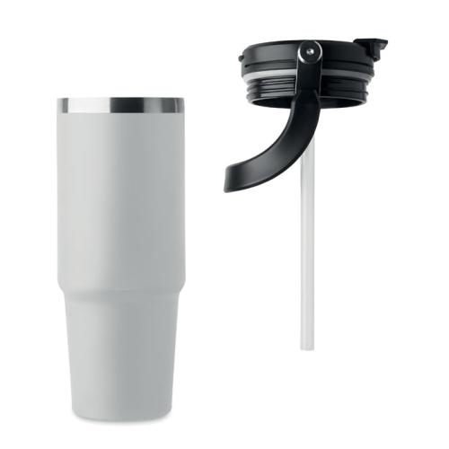 Dubbelwandige beker 850 ml Suma hand wit