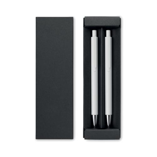 Gerecycled aluminium pennenset Orwell wit