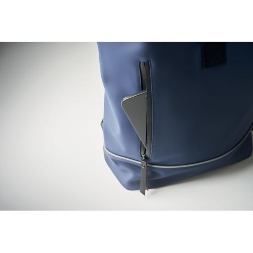 15 inch laptoprugzak rolltop blauw