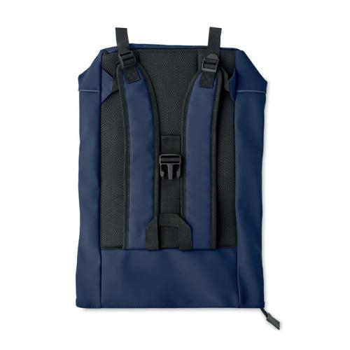 15 inch laptoprugzak rolltop blauw