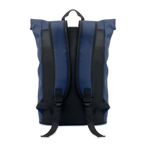 15 inch laptoprugzak rolltop blauw
