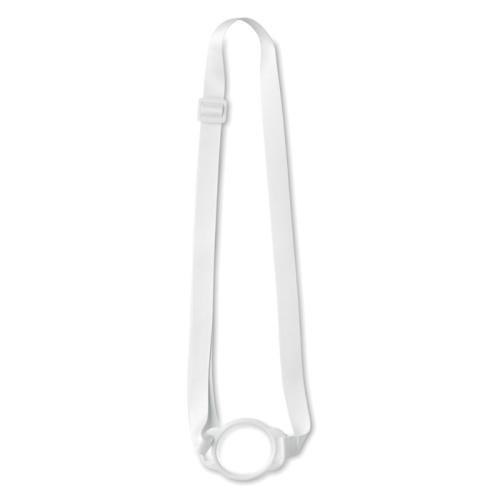 Lanyard met bekerhouder Lancup wit