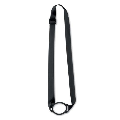 Lanyard met bekerhouder Lancup zwart