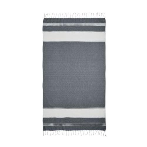 Hammam handdoek in rugzak Hamma blauw
