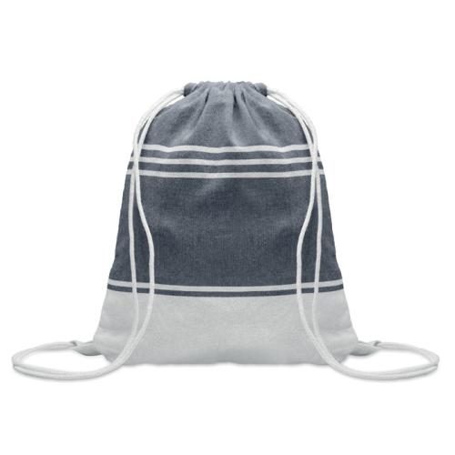 Hammam handdoek in rugzak Hamma blauw