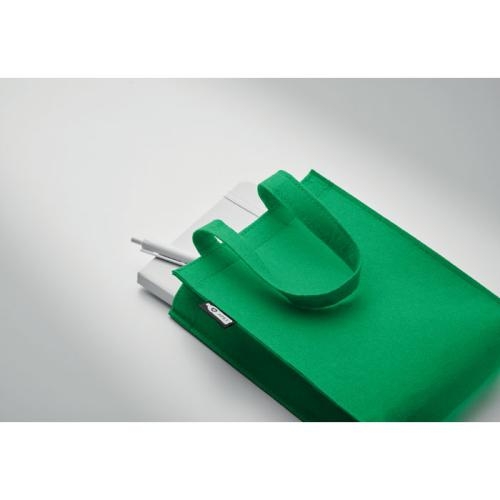 Klein vilten geschenktasje Feltote groen