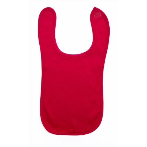 Katoenen slabbetje 240 grams rood,one size
