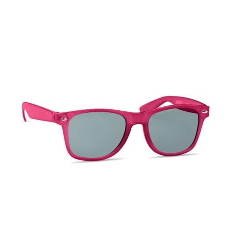 Zonnebril in RPET Macusa transparant fuchsia