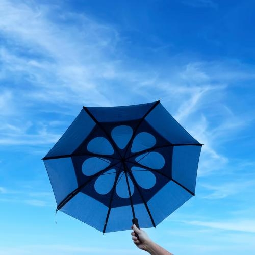 Handmatige stormparaplu Debbie grijs