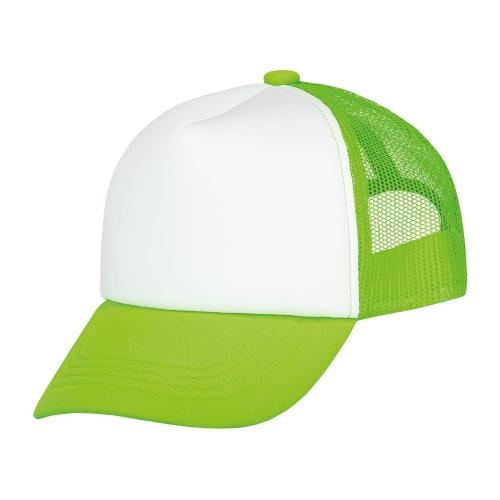 Kinder trucker cap lichtgroen/wit