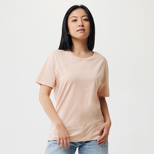 Iqoniq Yala dames gerecycled katoen T-shirt peach,l