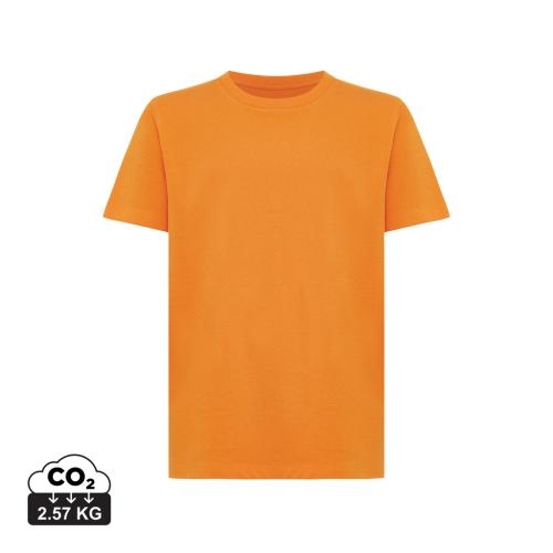 Iqoniq Koli kids gerecycled katoenen T-shirt oranje,11-12