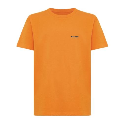Iqoniq Koli kids gerecycled katoenen T-shirt oranje,11-12