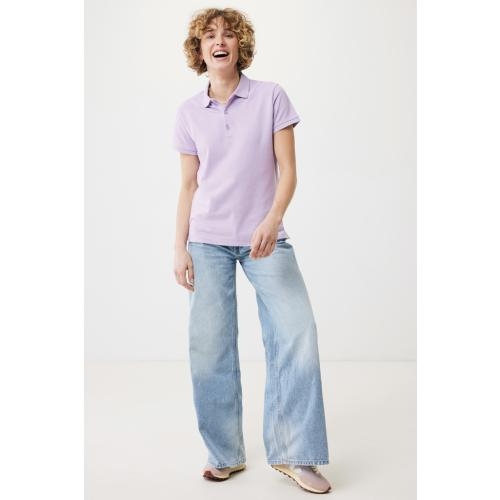 Iqoniq Yosemite dames recycled katoen pique polo lavender,l