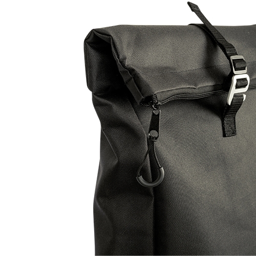 Rugzak Rolltop RPET luxe XL zwart