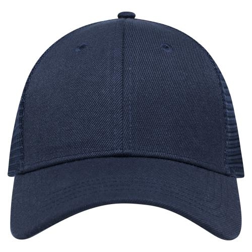 Trucker cap medium profile curved peak navy