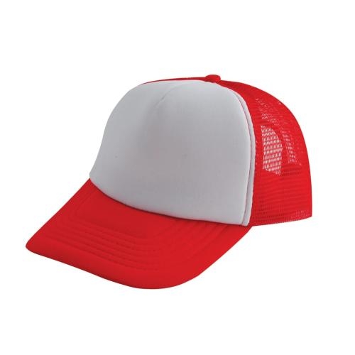 Truckers cap rood/wit