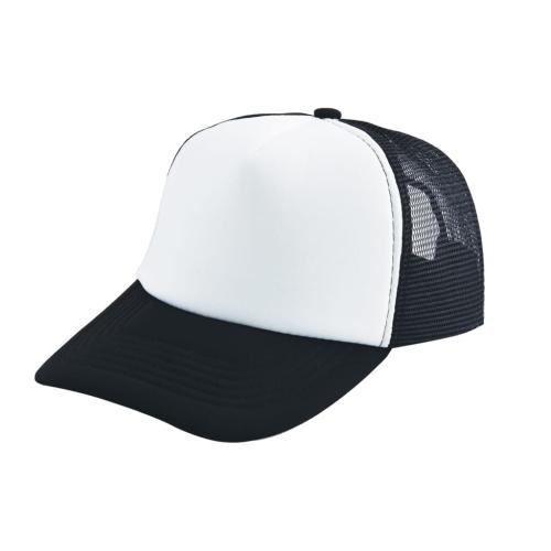 Truckers cap zwart/wit