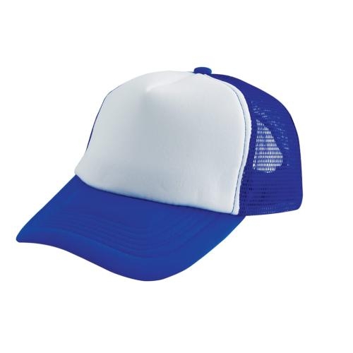 Truckers cap kobalt/wit