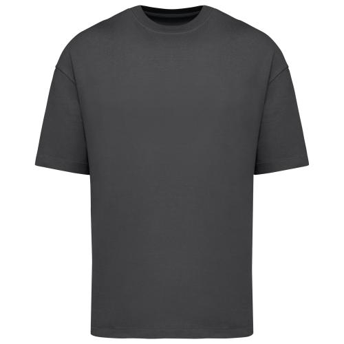 Ecologisch oversized heren-T-shirt grijs,2xs