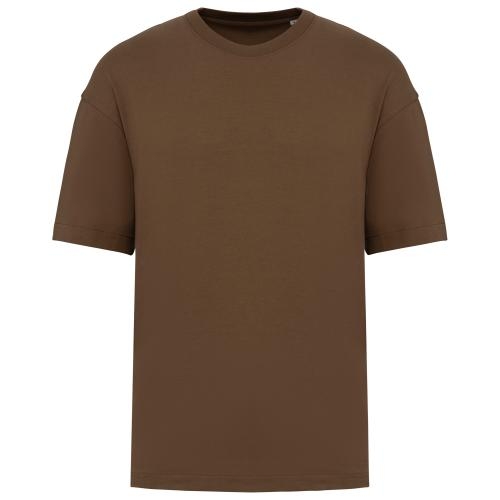 Ecologisch oversized heren-T-shirt toffee,2xs