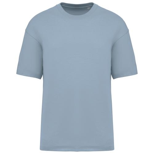 Ecologisch oversized heren-T-shirt aquamarine,2xs