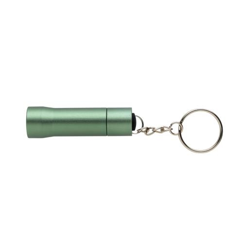 RCS gerecycled aluminium sleutelhanger zaklamp Flash groen