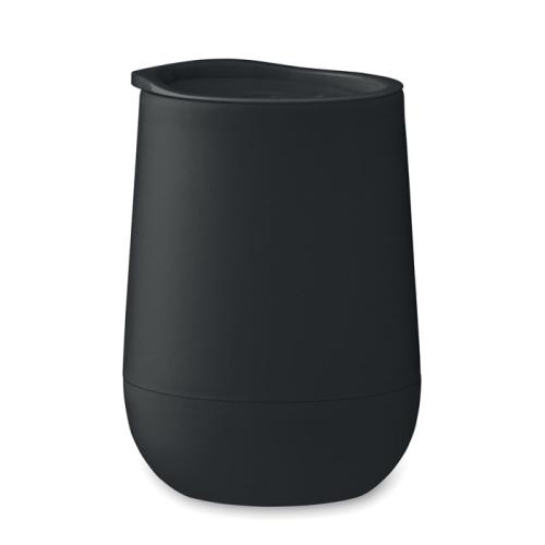 Dubbelwandige to-go beker 300 ml zwart