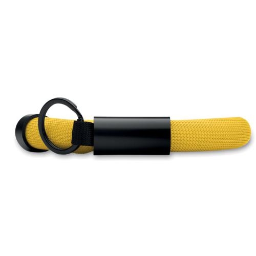 Drijvende sleutelhanger polsband Polly geel