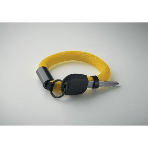 Drijvende sleutelhanger polsband Polly geel