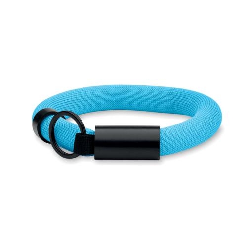 Drijvende sleutelhanger polsband Polly turquoise