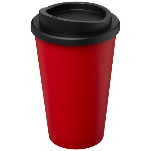 Gerecyclede americano® 350 ml geïsoleerde beker rood/zwart