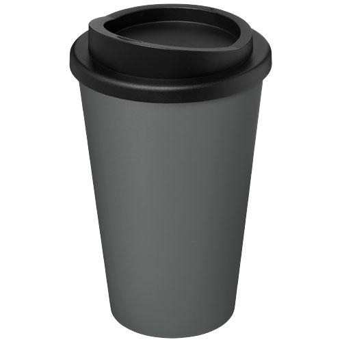 Gerecyclede americano® 350 ml geïsoleerde beker grijs/zwart