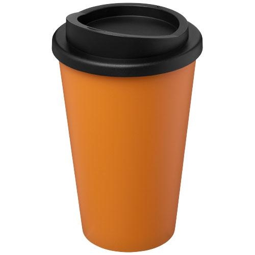 Gerecyclede americano® 350 ml geïsoleerde beker oranje/zwart