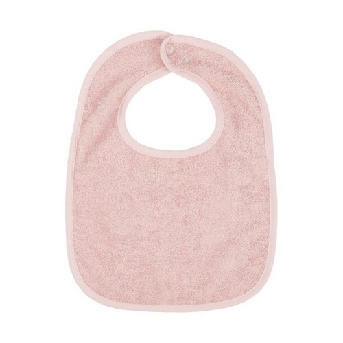 Slabbetje met drukknopen new pink