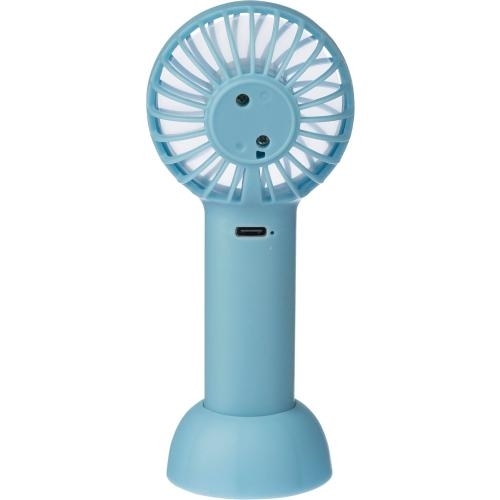 Elektrische handventilator Oren lichtblauw