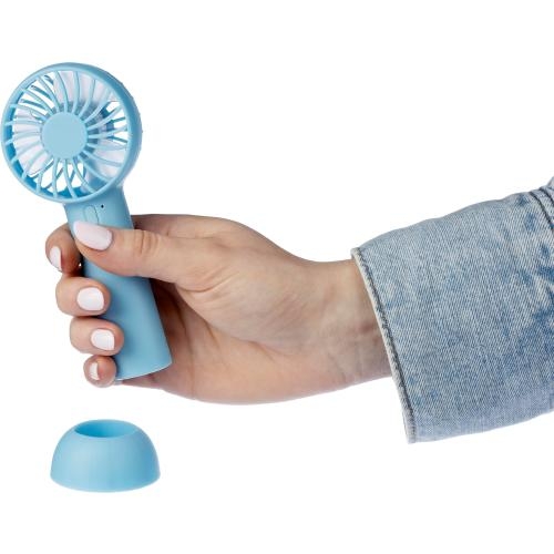 Elektrische handventilator Oren lichtblauw