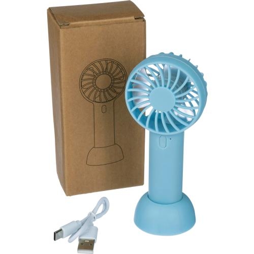 Elektrische handventilator Oren lichtblauw