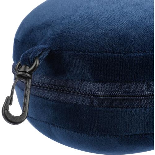 Polyester reiskussen Leontine blauw