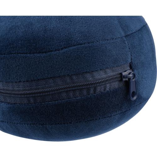 Polyester reiskussen Leontine blauw