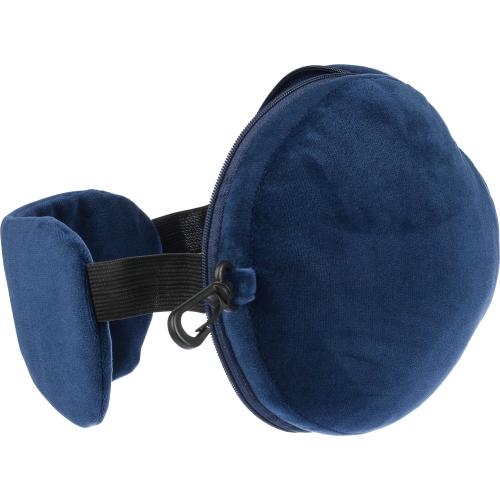 Polyester reiskussen Leontine blauw