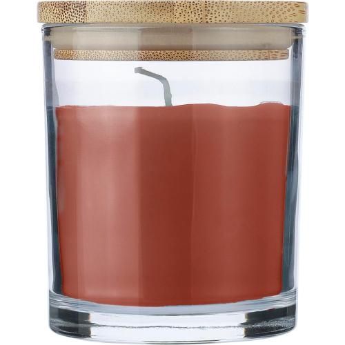 Glazen kaars Riven oranje
