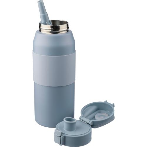 Dubbelwandige 800 ml drinkfles Kati pastelblauw