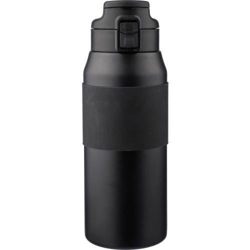 Dubbelwandige 800 ml drinkfles Kati zwart