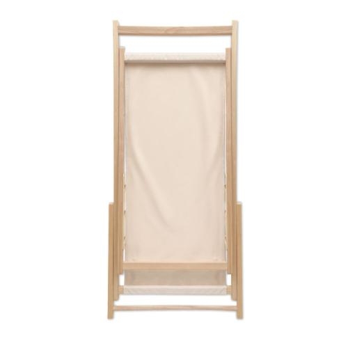 Houten strandstoel Honopu beige